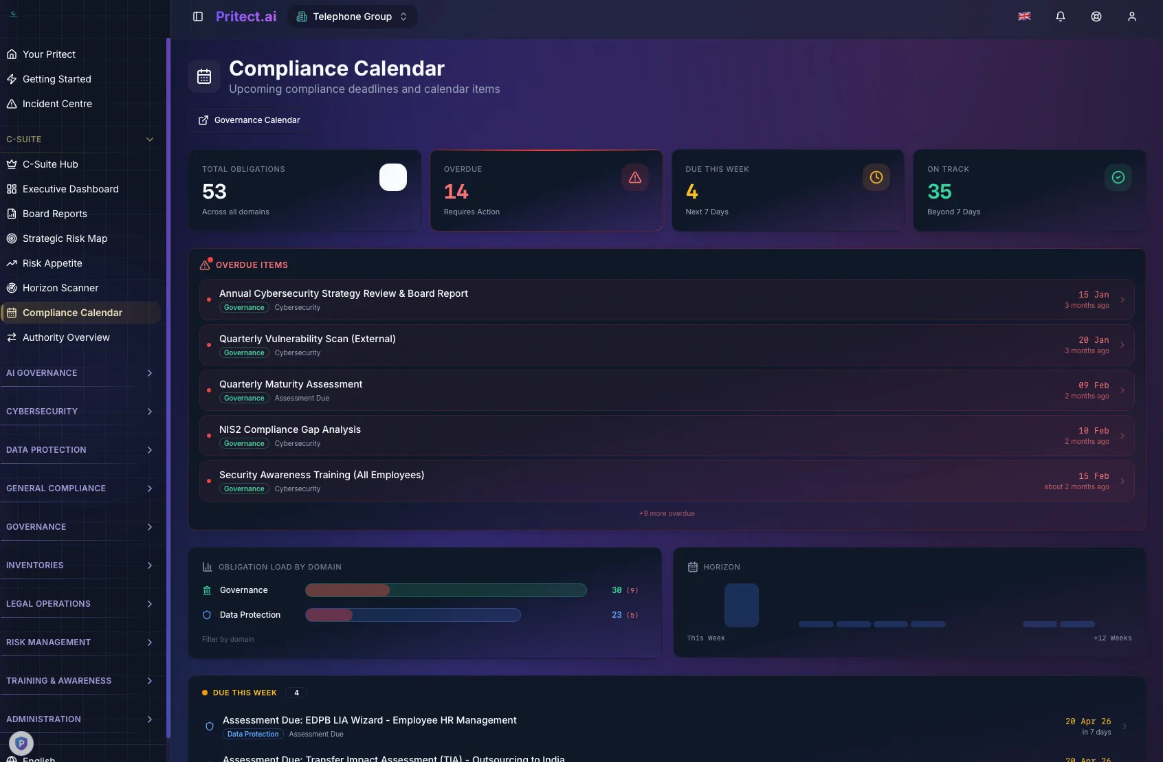 Compliance Calendar